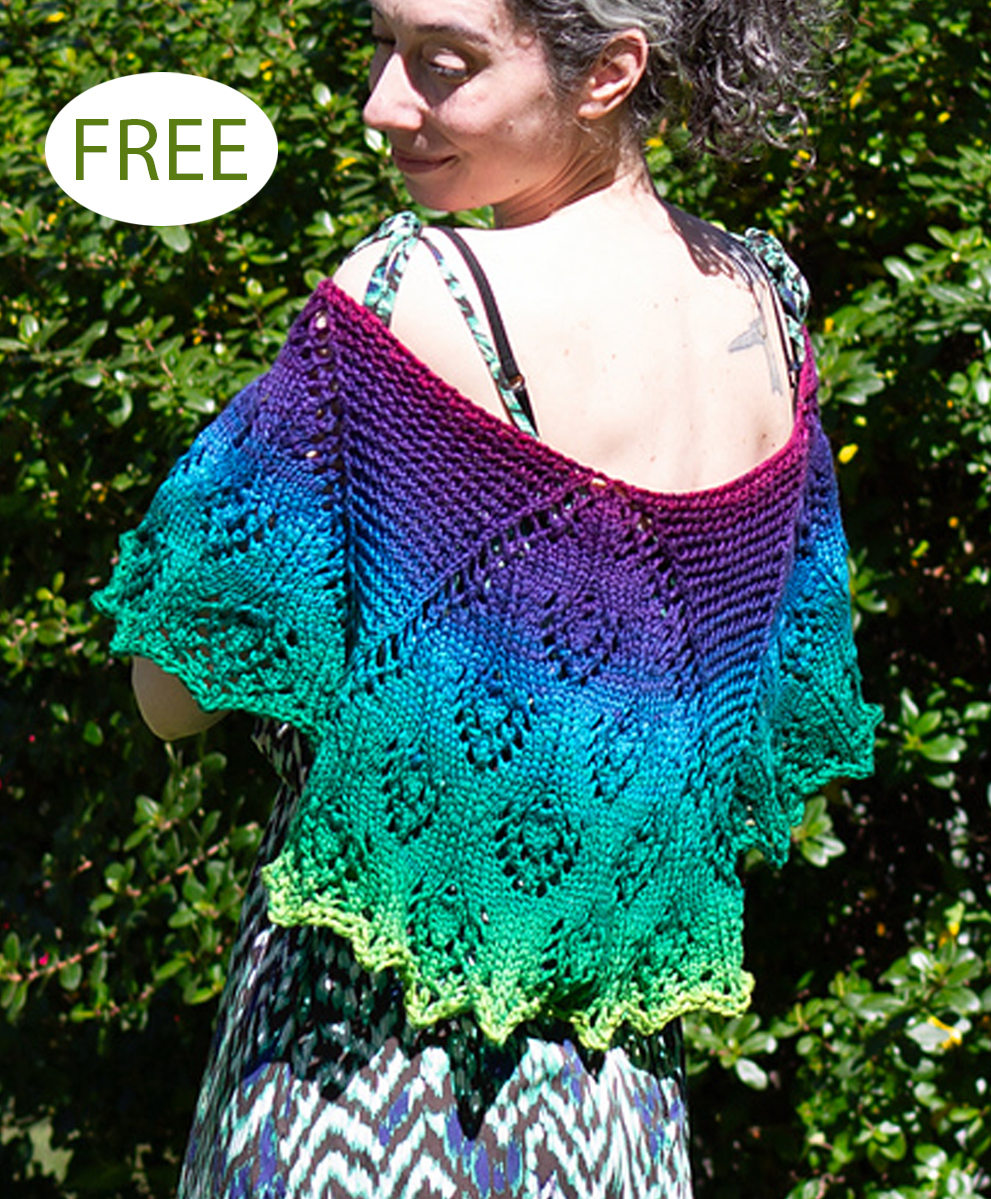 Free Knitting Pattern Again Around the Sun Shawl