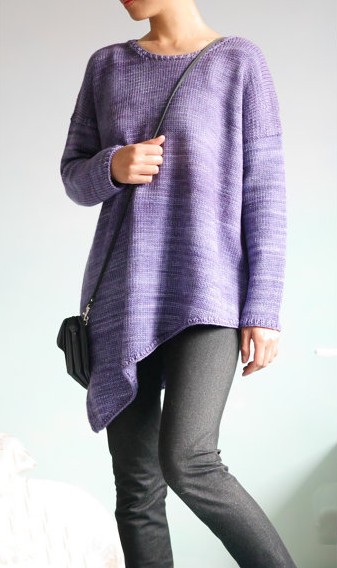 Knitting pattern for Al Mare Oversized Pullover Sweater