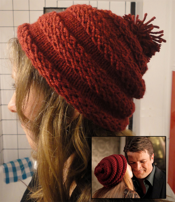 Knitting Pattern for Alexis' Hat from Castle