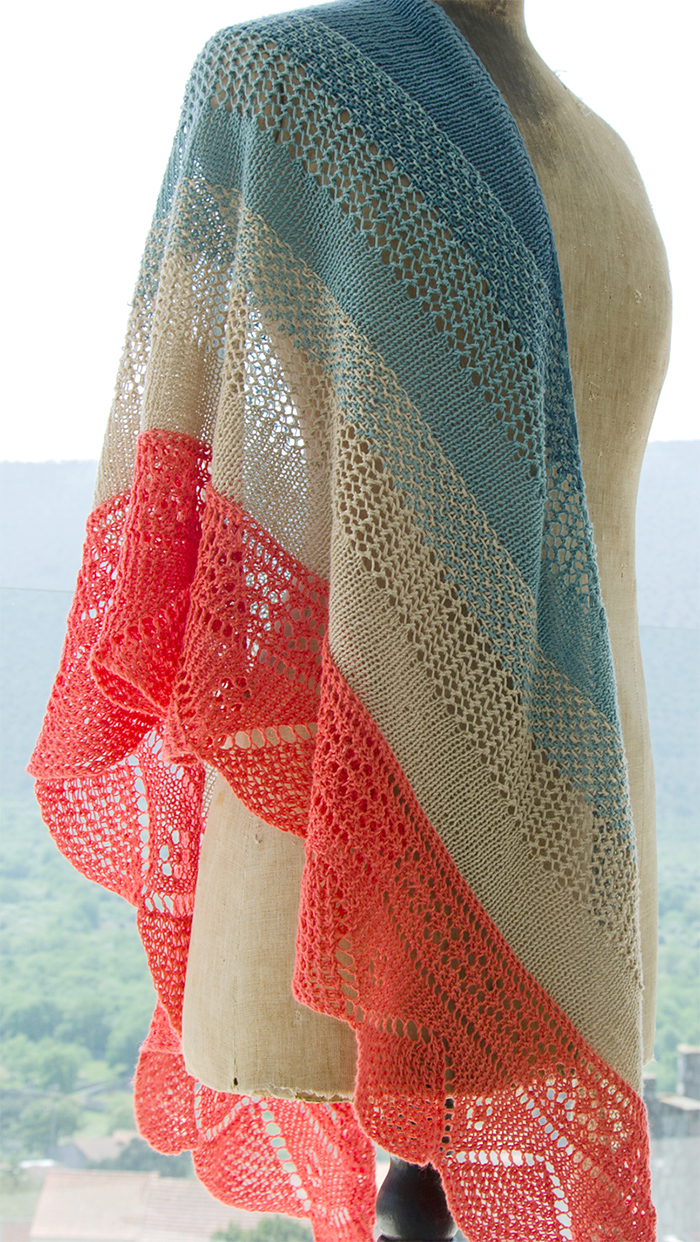 Free Knitting Pattern for Alfama Shawl