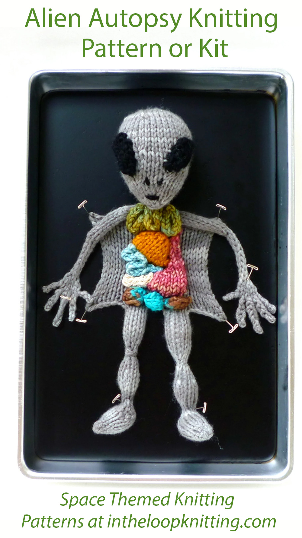 Alien Autopsy Knitting Pattern or Kit Toy