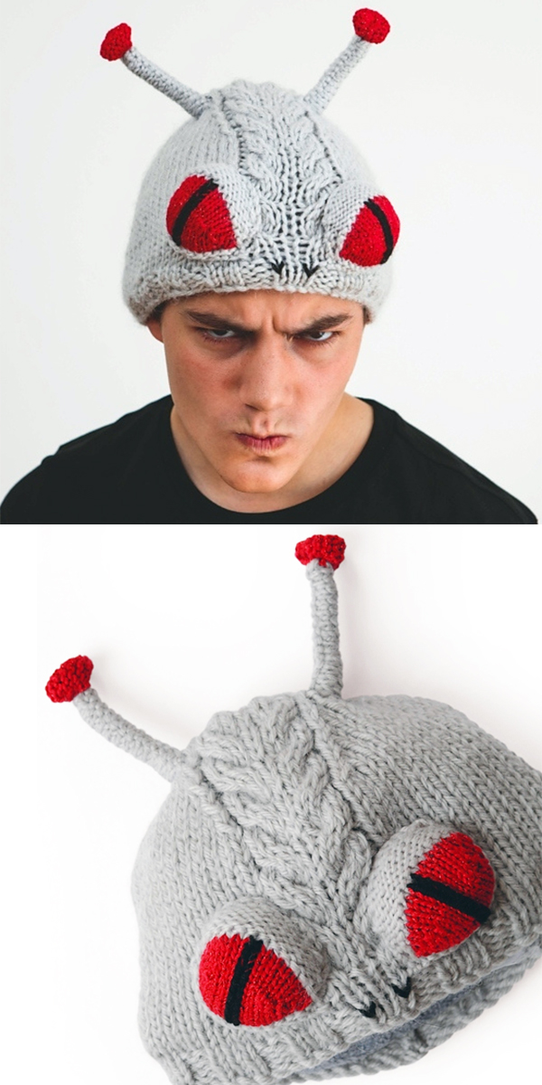 Free Knitting Pattern for Alien Hat