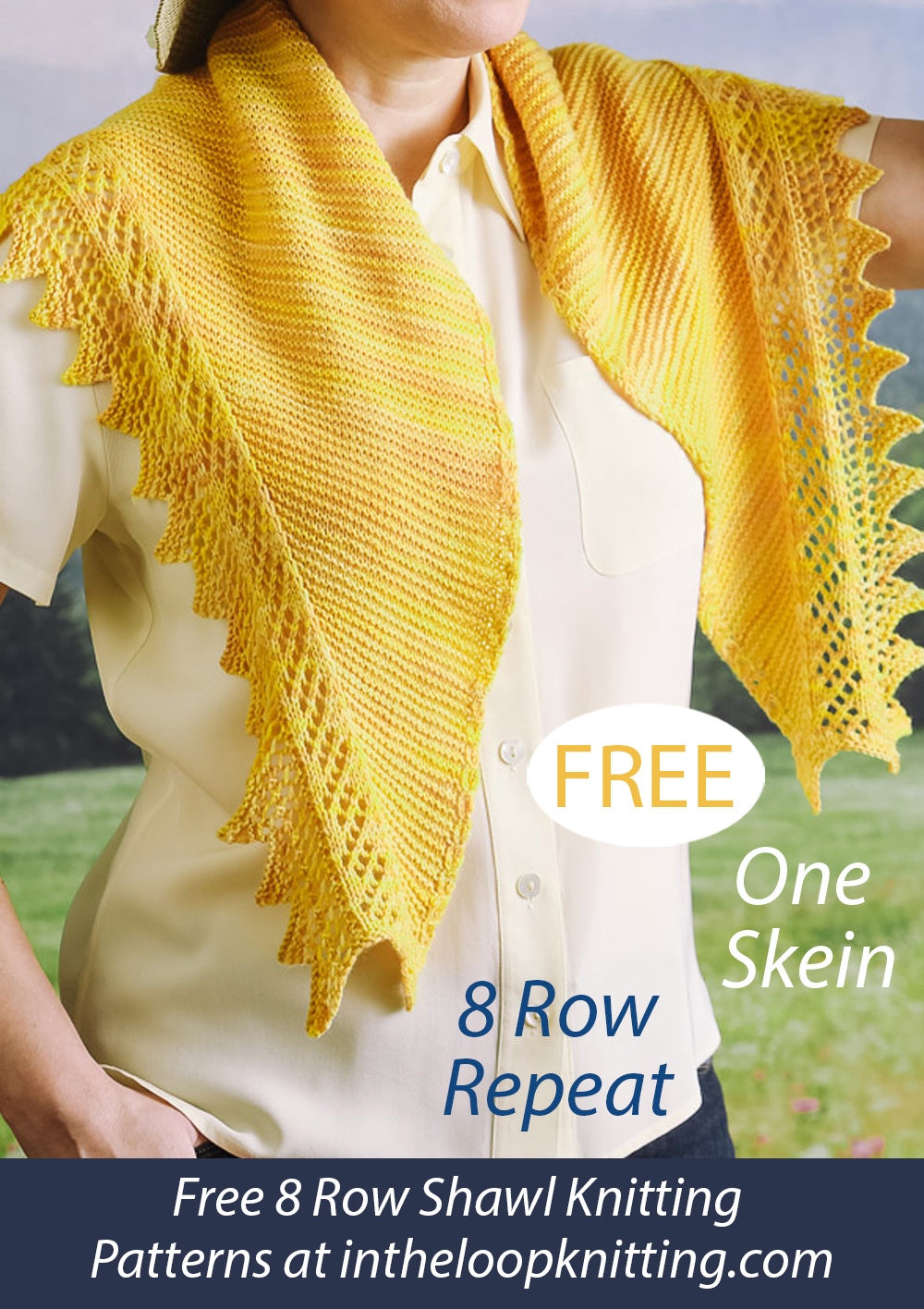 Free All in Good Sun Shawl Knitting Pattern