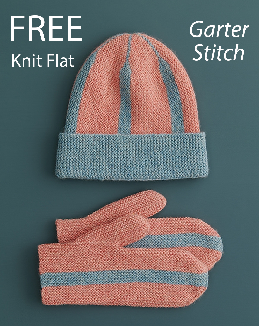 Free All Roads Hat and Mittens  Knitting Pattern
