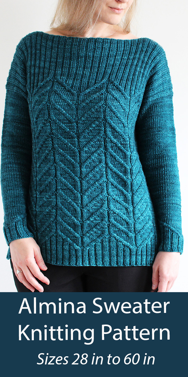 Sweater Knitting Pattern Almina Sweater