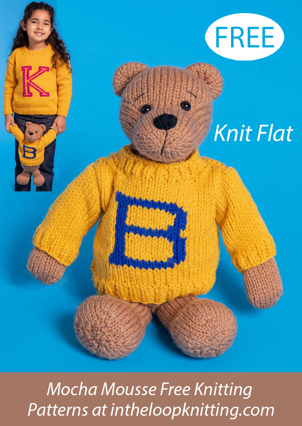 Alphabet Teddy Bear Knitting Pattern