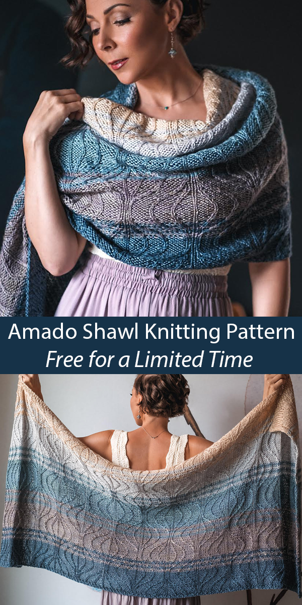Amado Shawl Knitting Pattern Free for a Limited Time 