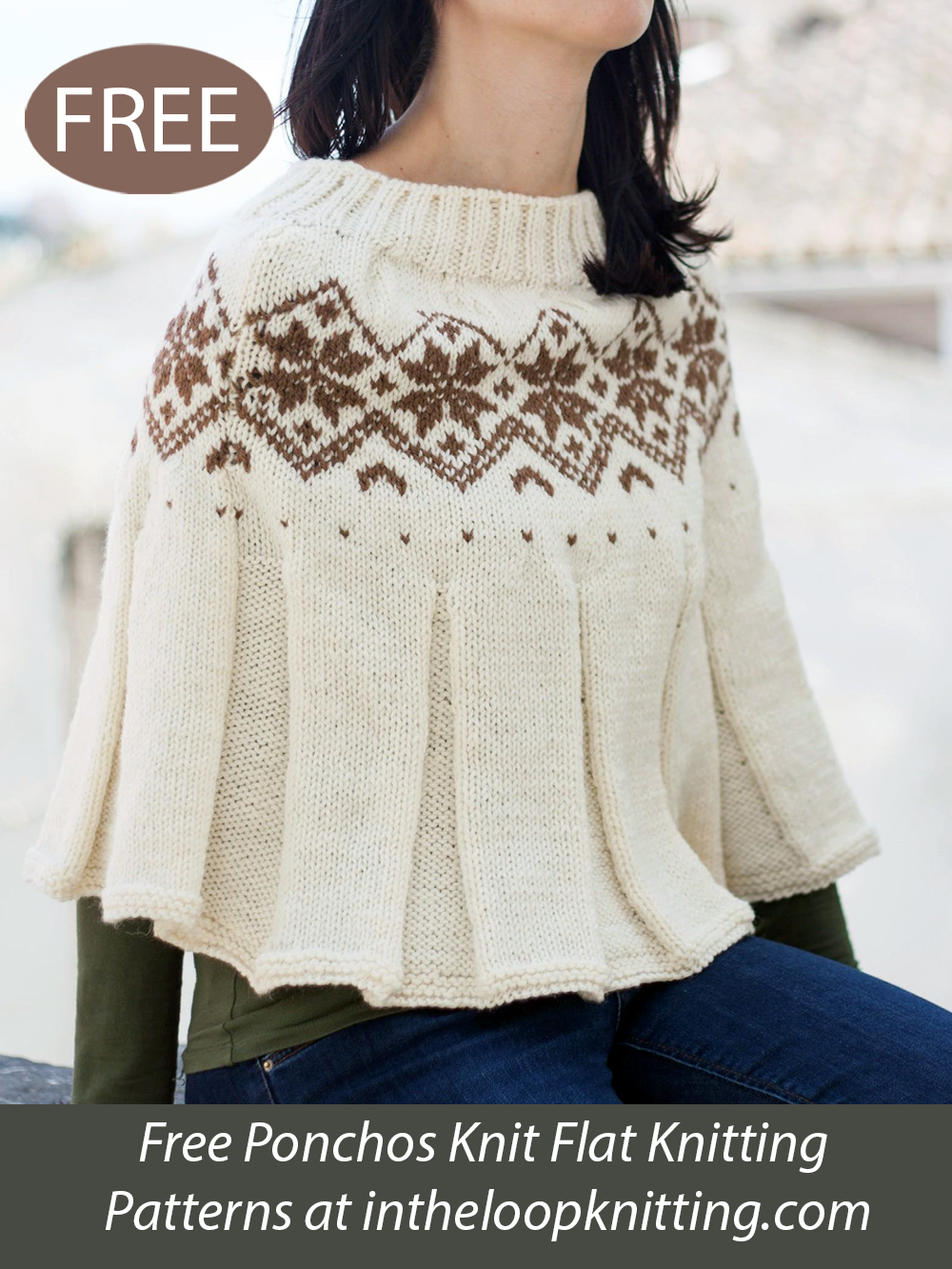 Free Amália Poncho Knitting Pattern
