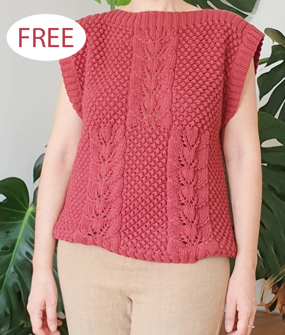 Free Amaya Sleeveless Top Knitting Pattern