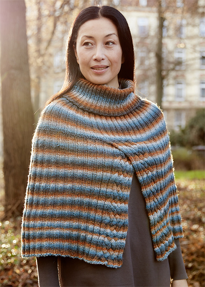Ambaro Cape Poncho Free Knitting Pattern