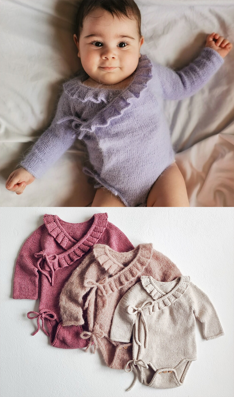 Baby Amelia Romper Knitting Pattern