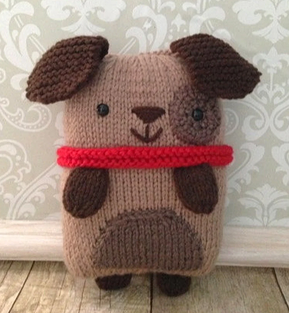 Easy Puppy Stuffie Knitting Pattern