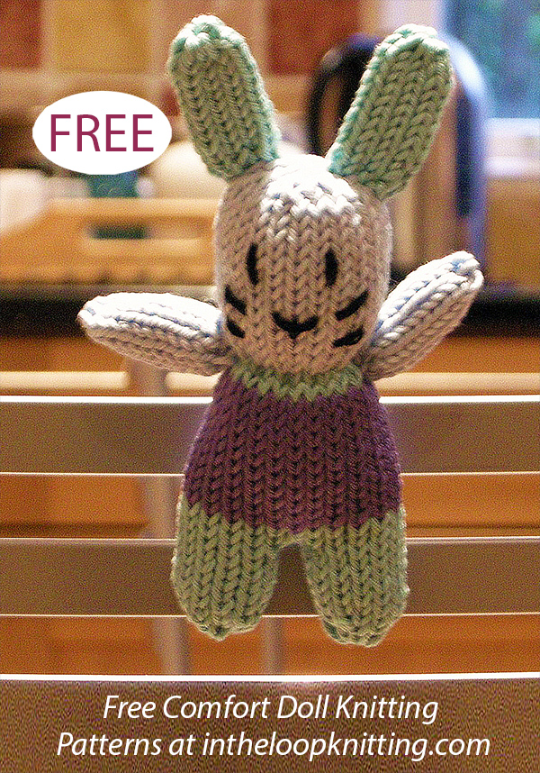 Free Pocket Bunny Knitting Pattern Comfort Dolls