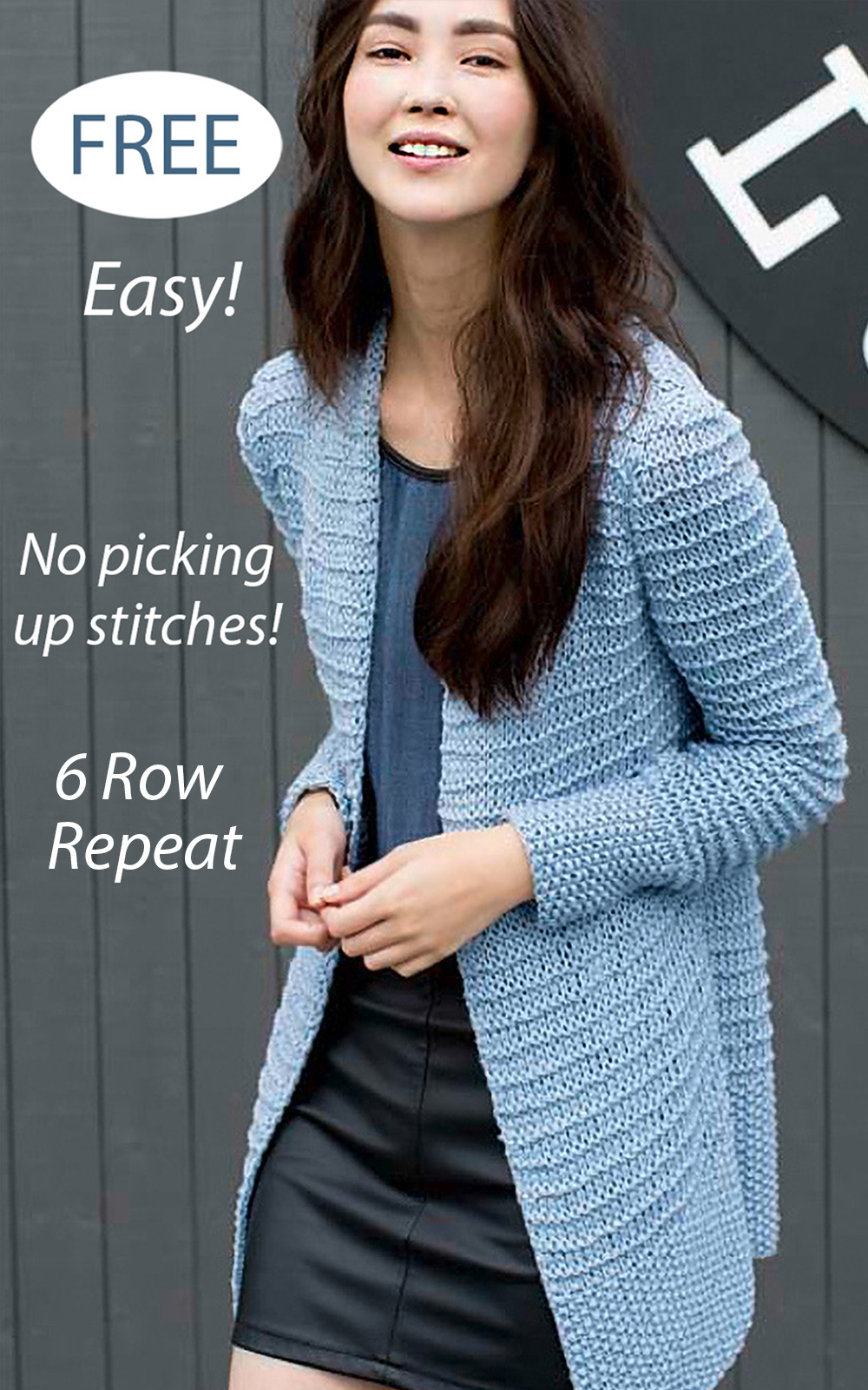 Free Easy Amira Cardigan Knitting Pattern