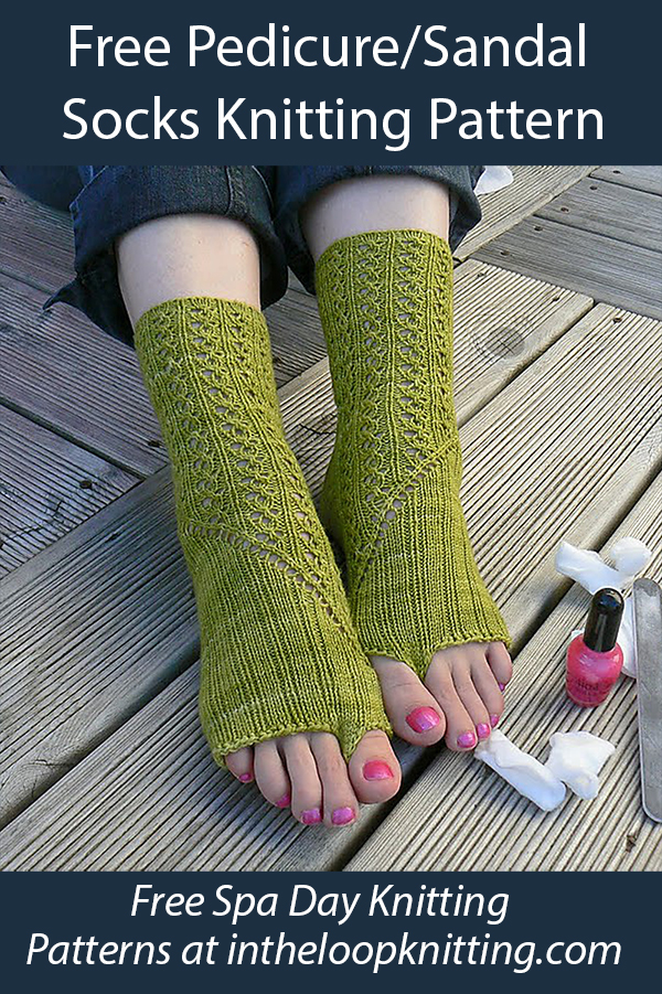 Free Pedicure Socks Knitting Pattern Amroth Beach
