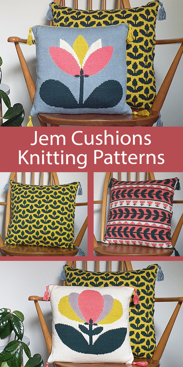Pillow Knitting Patterns Jem Cushion Collection