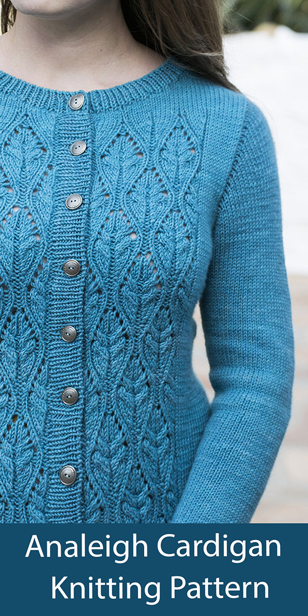 Cardigan Knitting Pattern Analeigh Cardigan Lace Sweater