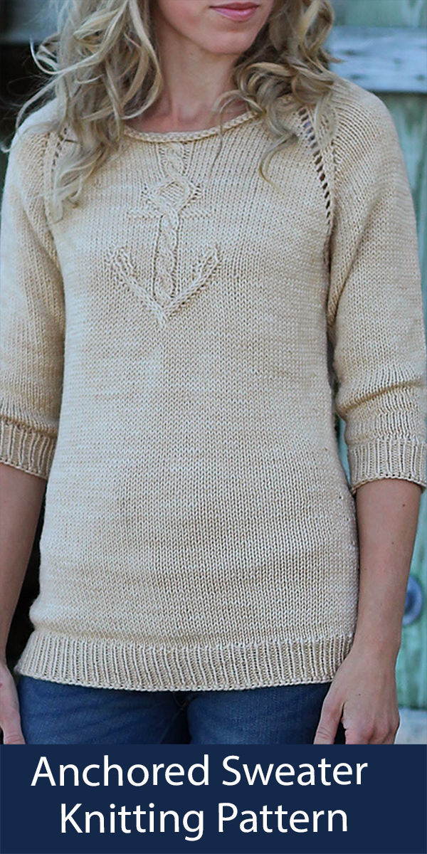 Sweater Knitting Pattern Anchored Jumper