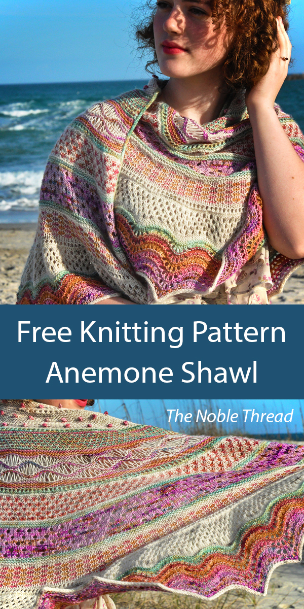 Anemone Shawl Free Knitting Pattern