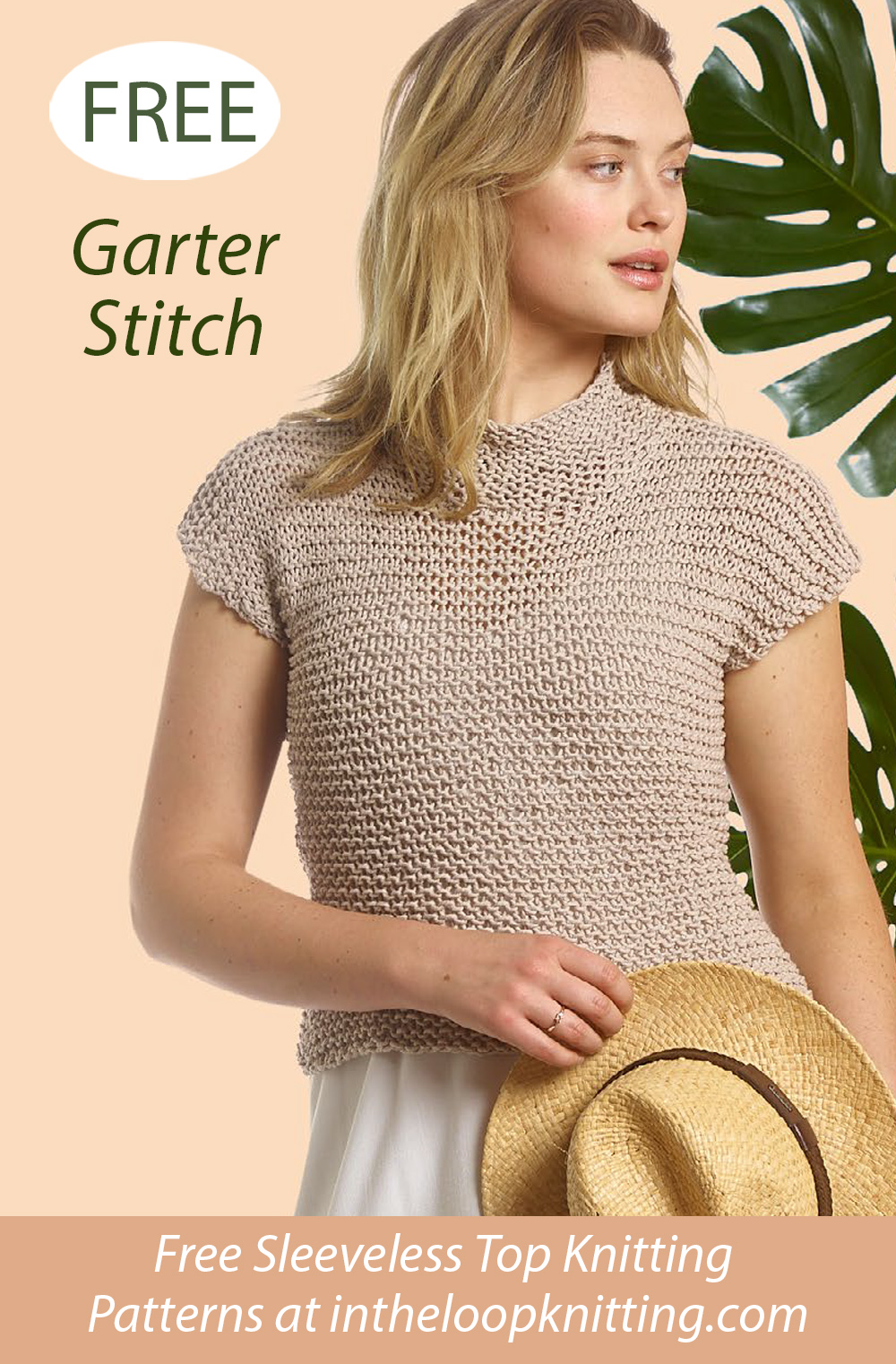 Garter Stitch Sleeveless Top Knitting Pattern