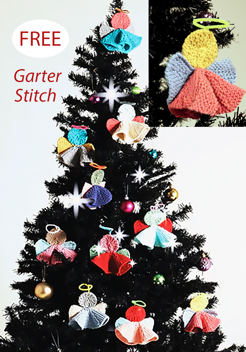 Free Knitting Pattern Angel Tree Decoration