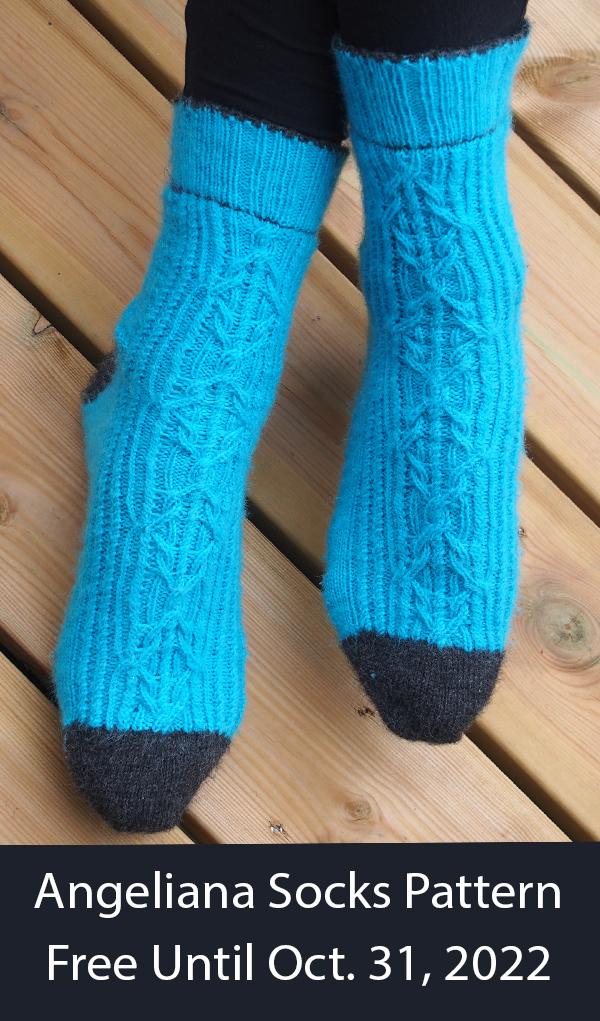 Angeliana Socks Knitting Pattern Free until October 31, 2022