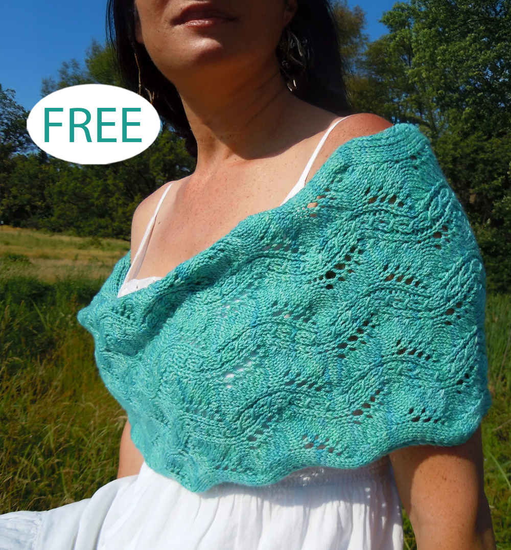 Free Angels Landing Capelet Knitting Pattern