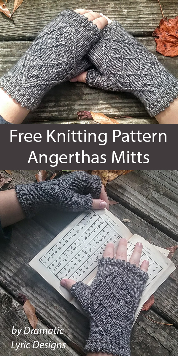 Free Angerthas Mitts Knitting Pattern