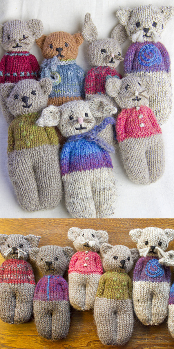 Animal Comfort Dolls Knitting Pattern