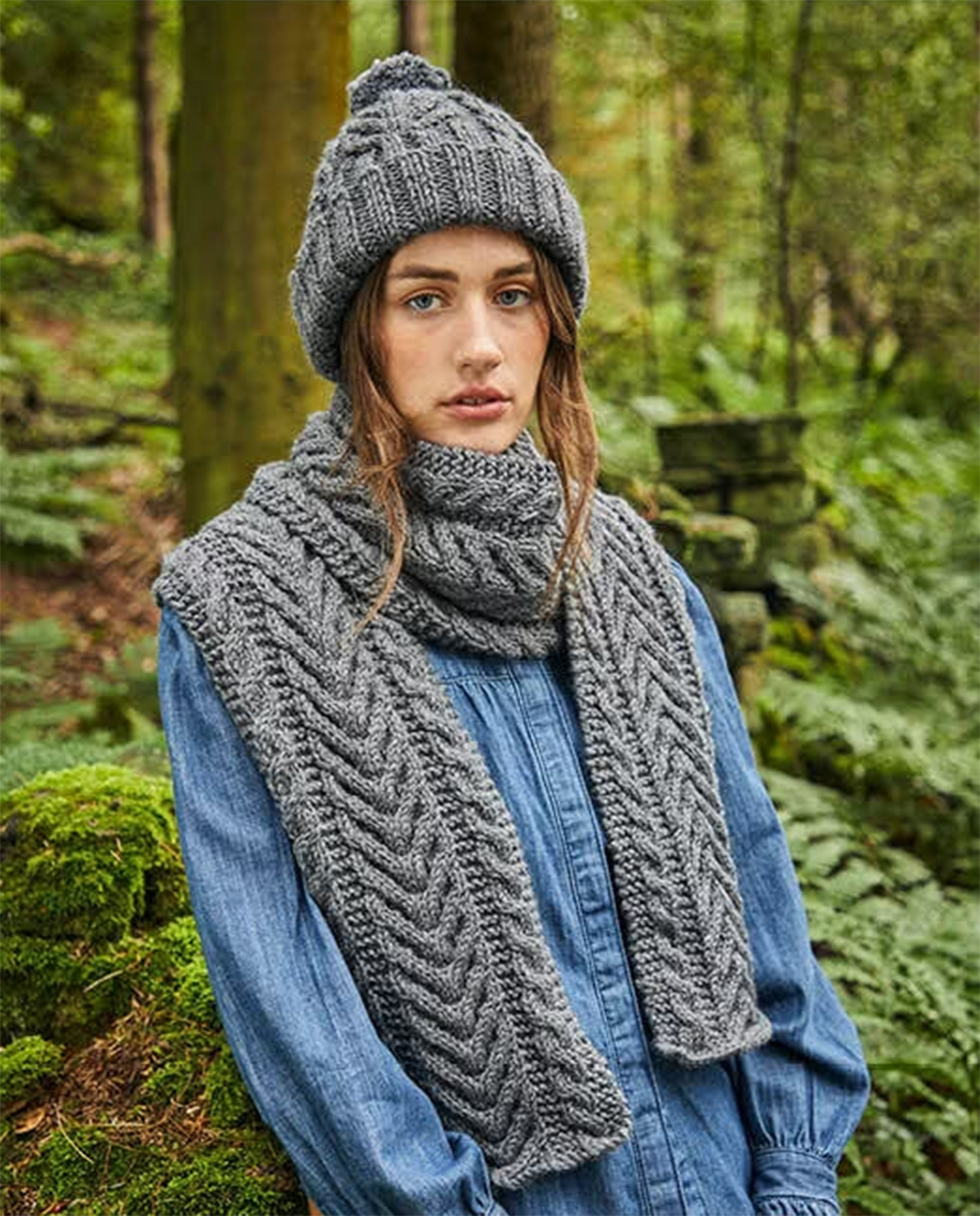 Free Anna Hat and Scarf Set Knitting Pattern