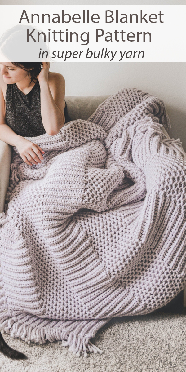 Knitting Pattern for Annabelle Blanket