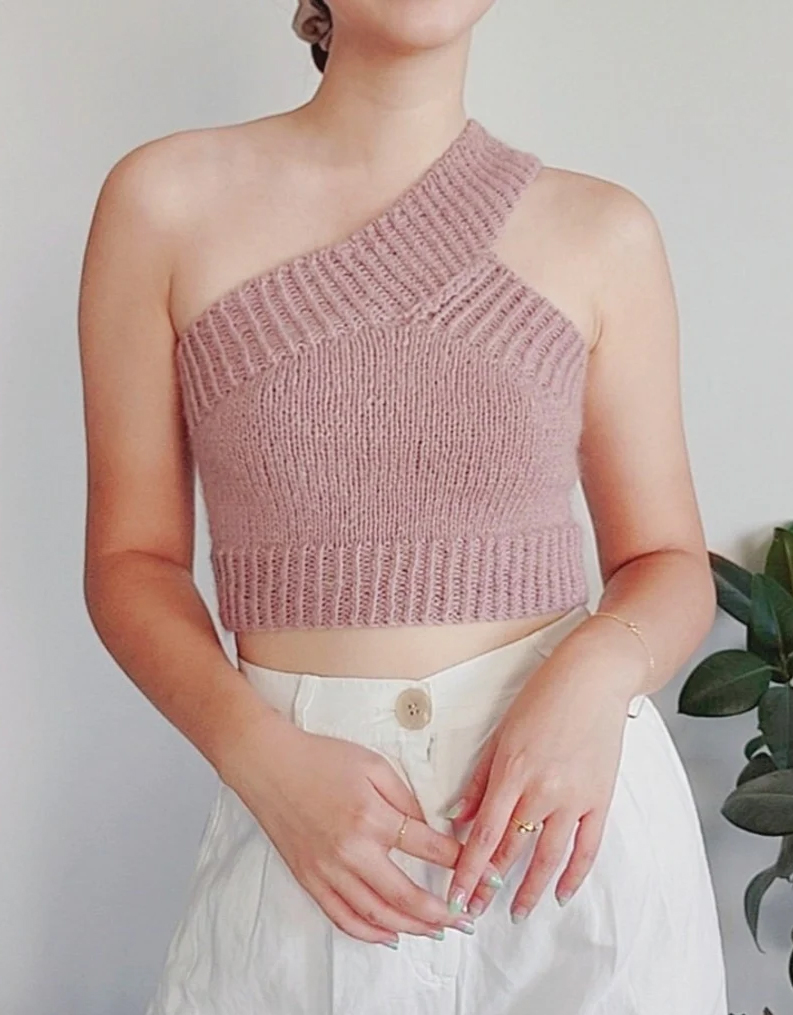Another One Shoulder Top Knitting Pattern