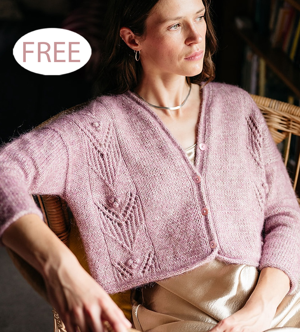 Free Antanilla Lace Cardigan Knitting Pattern