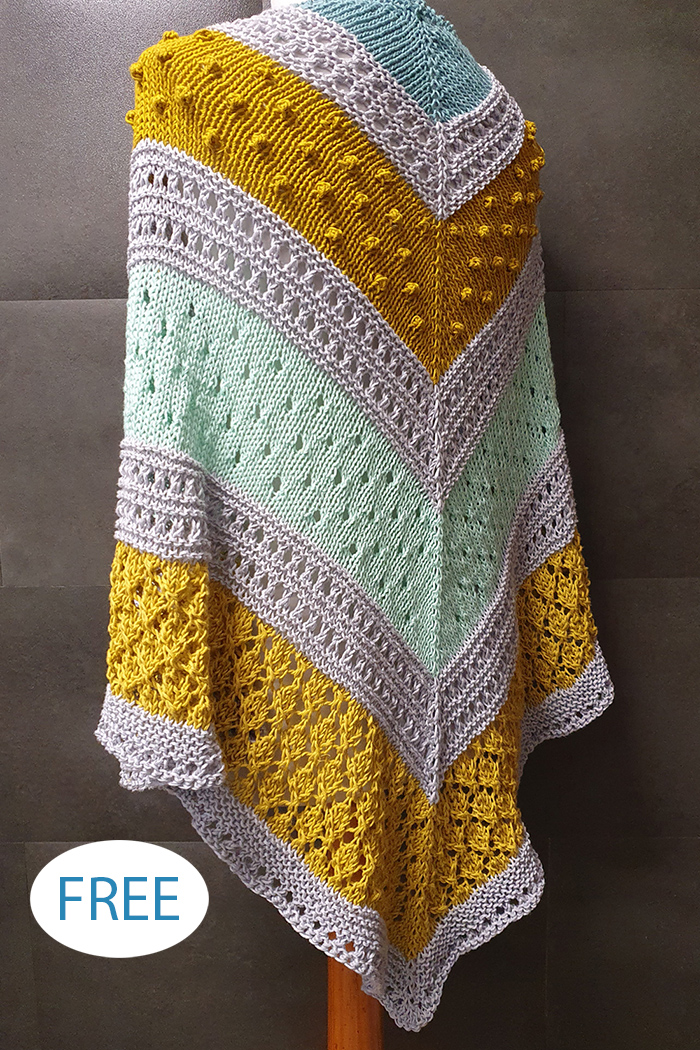 Free April Shawl Knitting Pattern