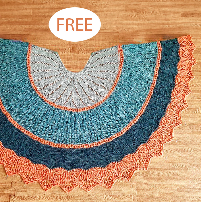 Free Coral Reef Shawl Knitting Pattern