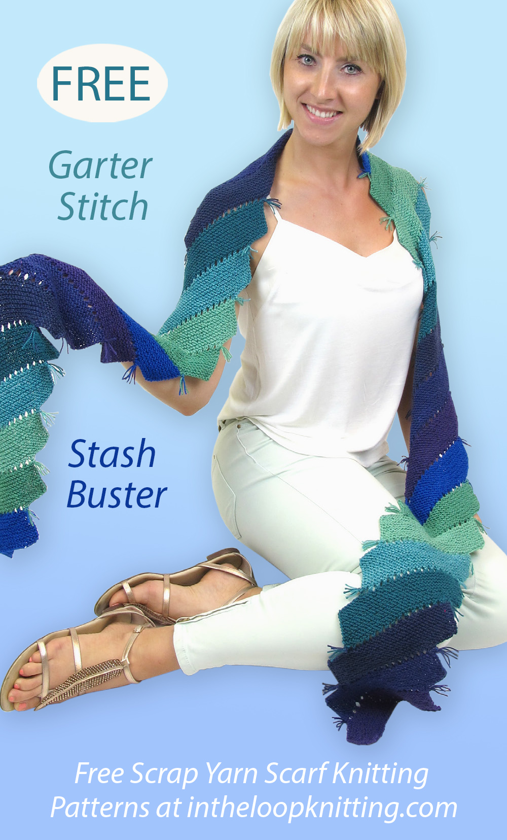 Free Stash Buster Arabella Scarf Knitting Pattern
