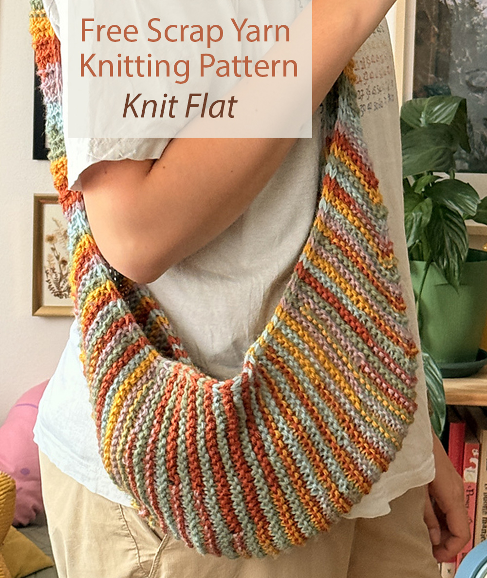 Archer Scrap Yarn Bag De-Stash Fashion Knitting Pattern