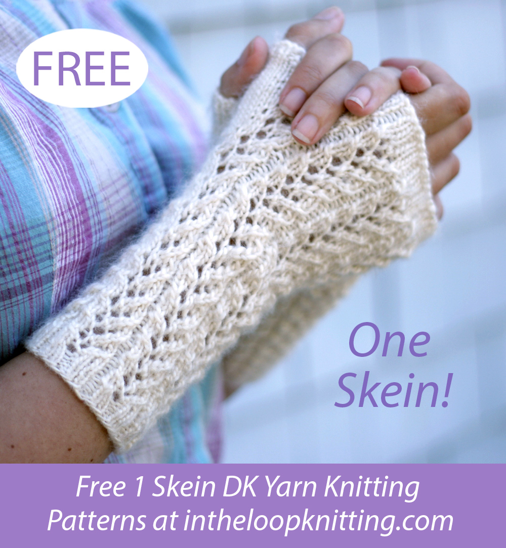 Free One Skein Arctic Blast Mitts Knitting Pattern