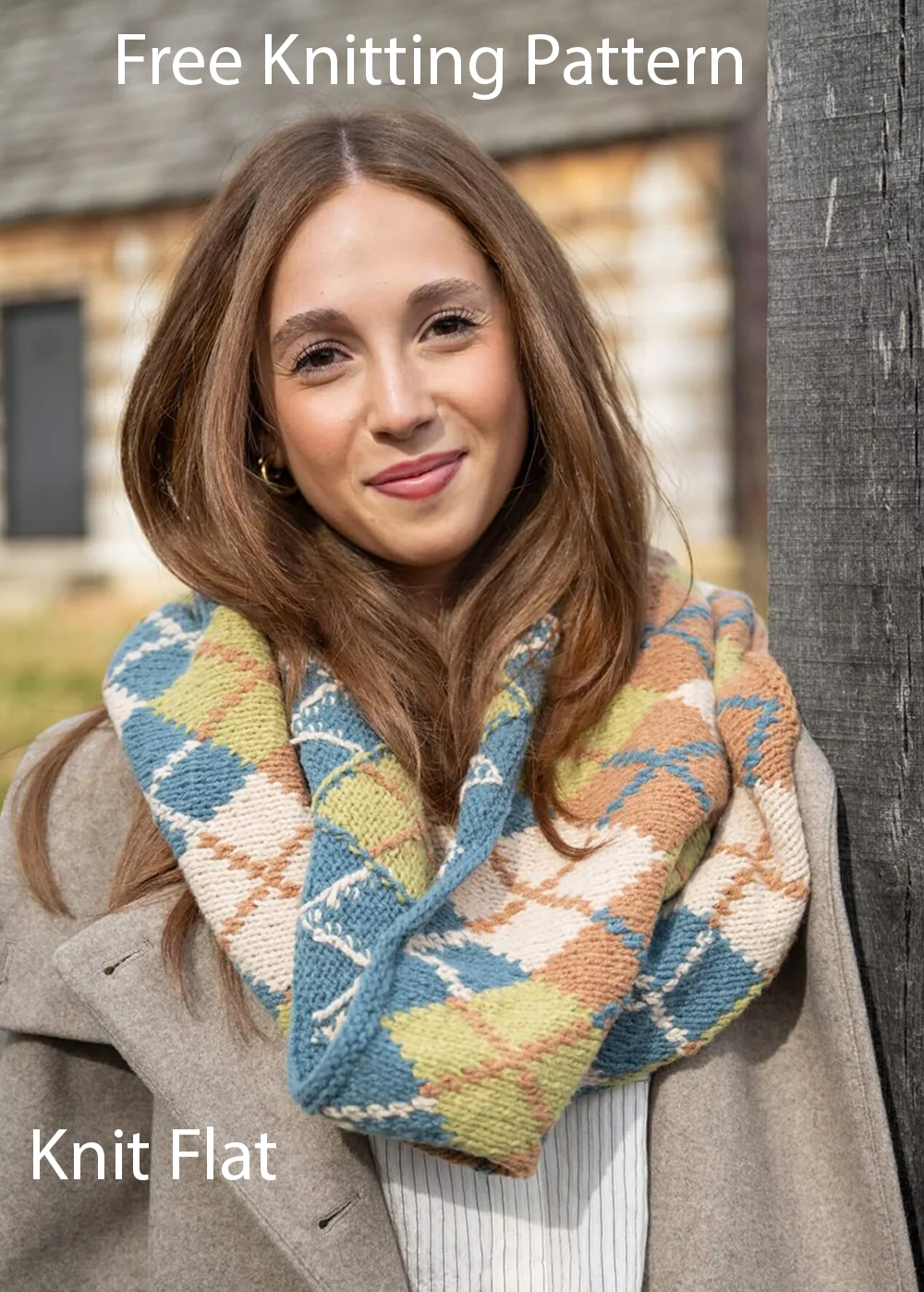 Free Womens Argyle Cowl Knitting Pattern