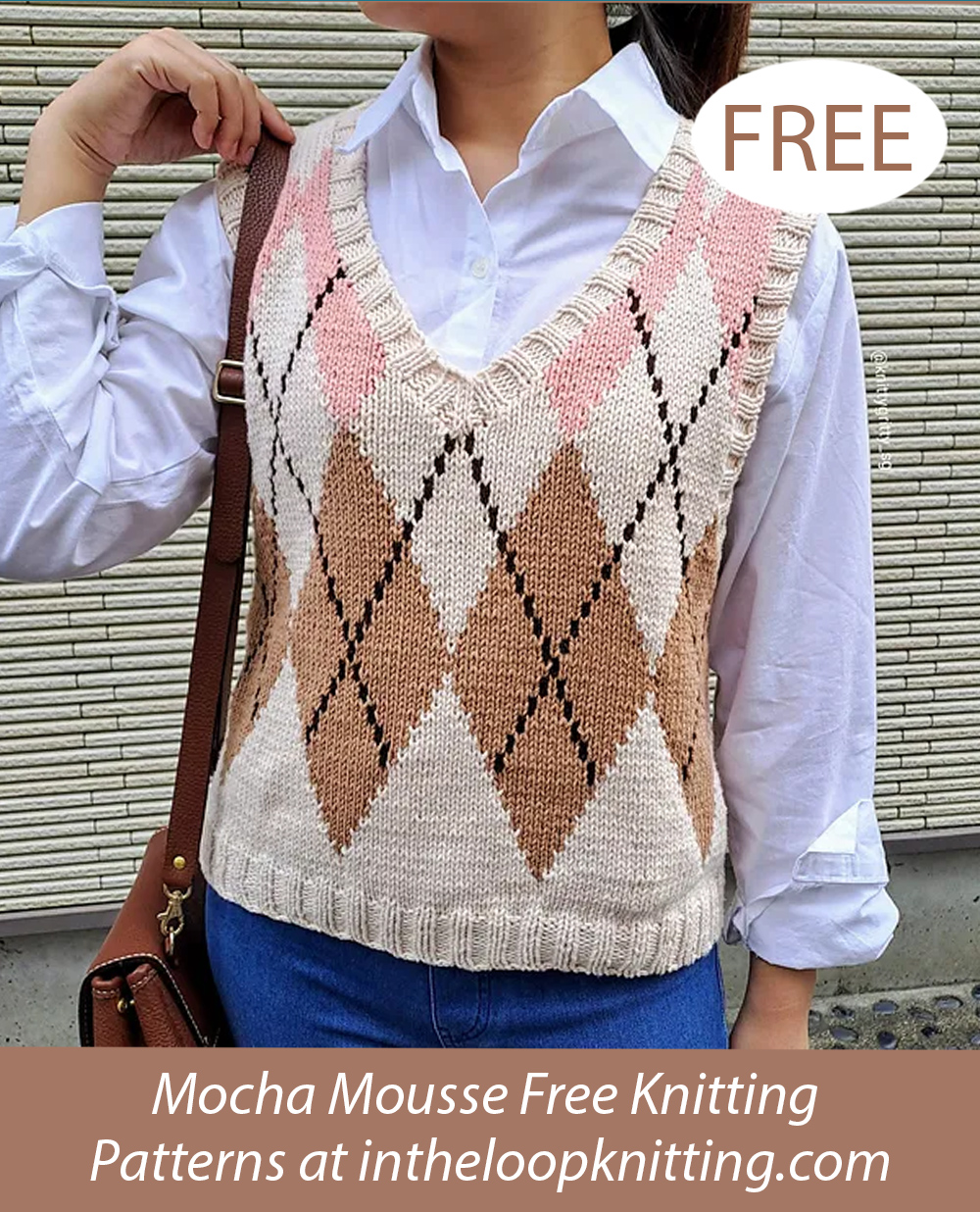 Free Argyle Dreams Vest Knitting Pattern