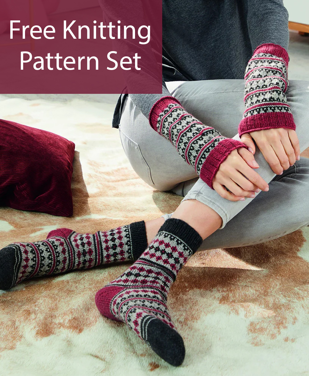 Free Dulcian Fingerless Gloves Knitting Pattern