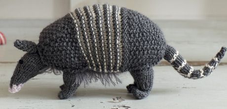 Free knitting pattern for Armadillo and more wild animal knitting patterns