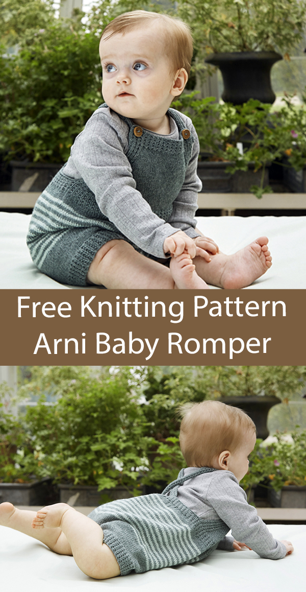 Free Baby Romper Knitting Pattern Arni