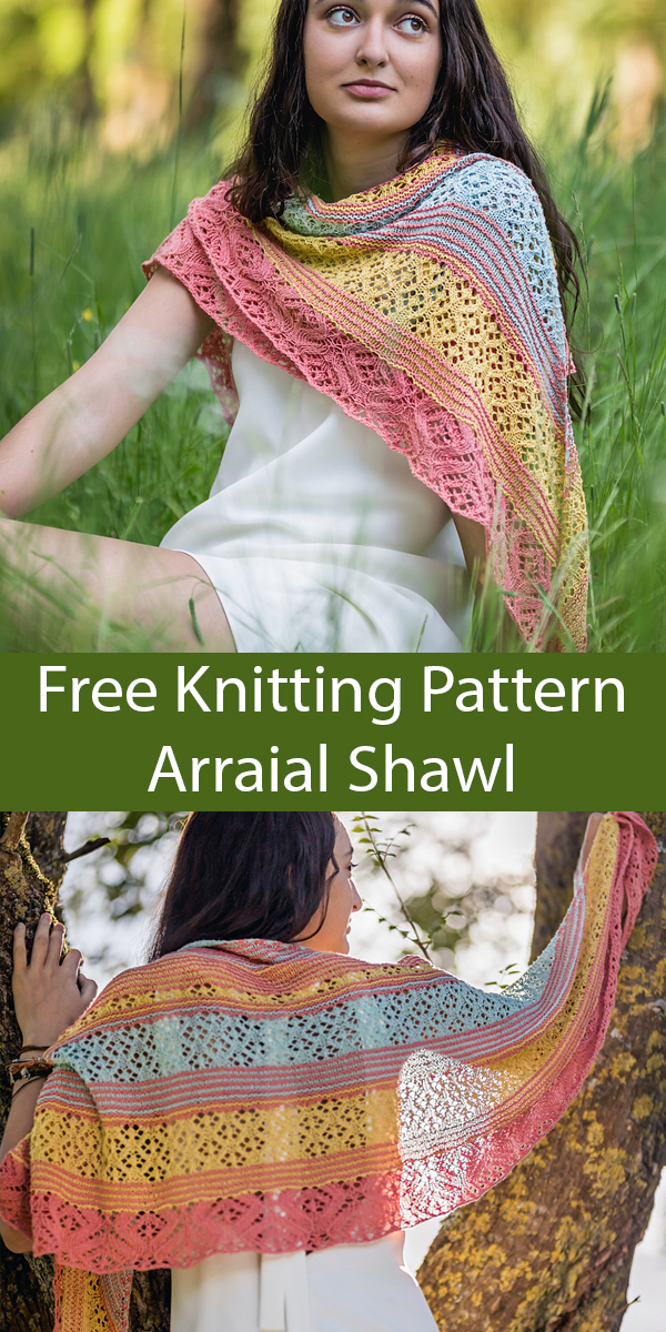 Arraial Shawl Free Knitting Pattern