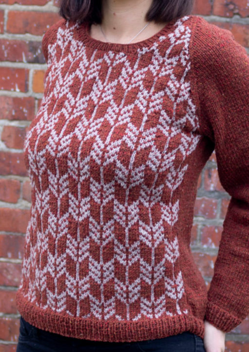 Knitting Pattern for Arrow Sweater