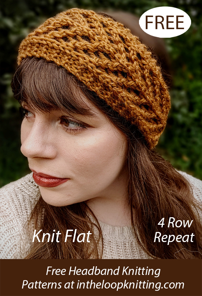 Free Arrowwood Headband Knitting Pattern