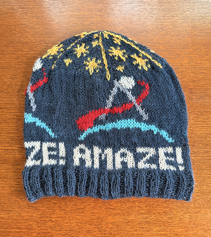 Free Artemis II Hat Knitted Space Knitting Pattern