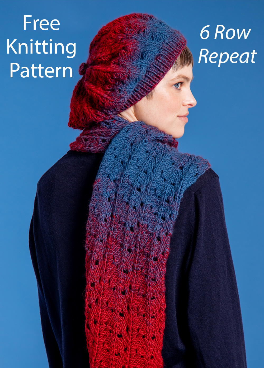 Free Artist's Beret and Scarf Set Knitting Pattern 