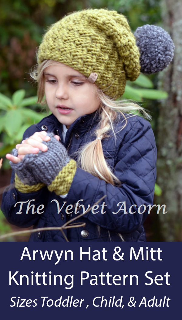 Arwyn Hat And Mitt Set Knitting Pattern