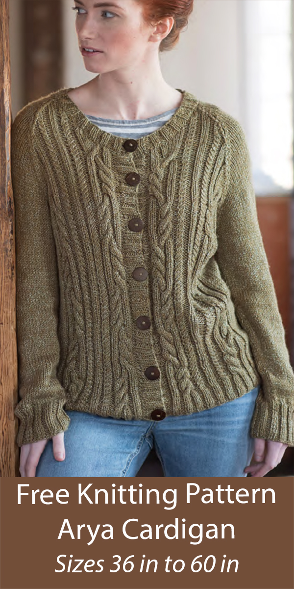 Free Cardigan Knitting Pattern Arya Cardigan Sweater